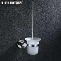 best sale wall mounted toilet set glass toilet brush with holder