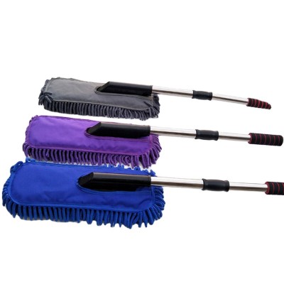 Wholesale high quality flat auto clean wax duster chenille car wash mop